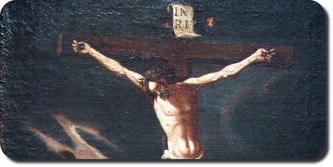 huile sur toile de la crucifixion ou huile sur toile du christ en croix ou huile sur toile du crucifix
